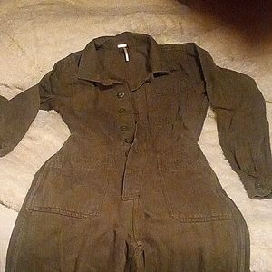 One piece jumpsuit army green